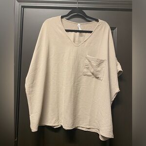 Zenana taupe top.